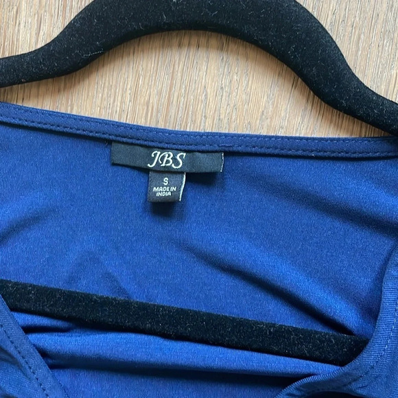 JBS Navy Blue Embellish Rhinestones Dress Size Small - Picture 4 of 9